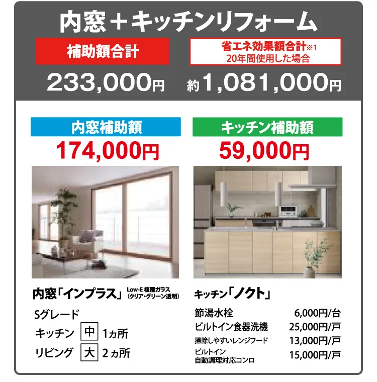 内窓＋キッチンリフォーム