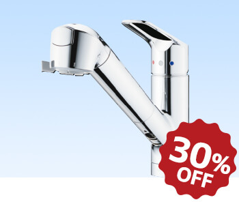 タカギ 浄水機能付水栓「みず工房クリーン」 30%OFF