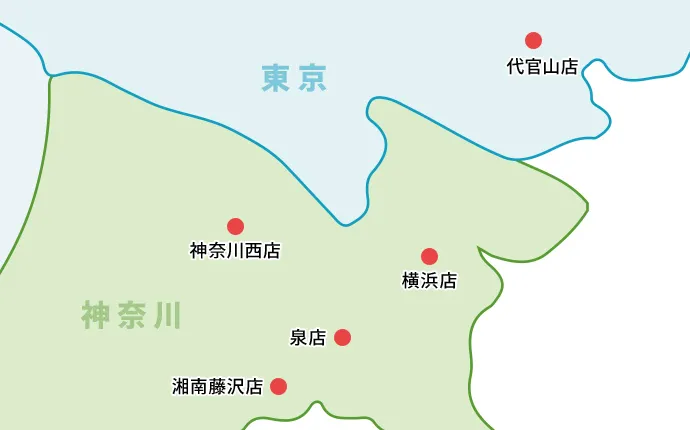 関東エリアのスペースアップ店舗マップ